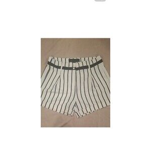 Kardashian Kollection Black and White Striped Women Shorts Size 10